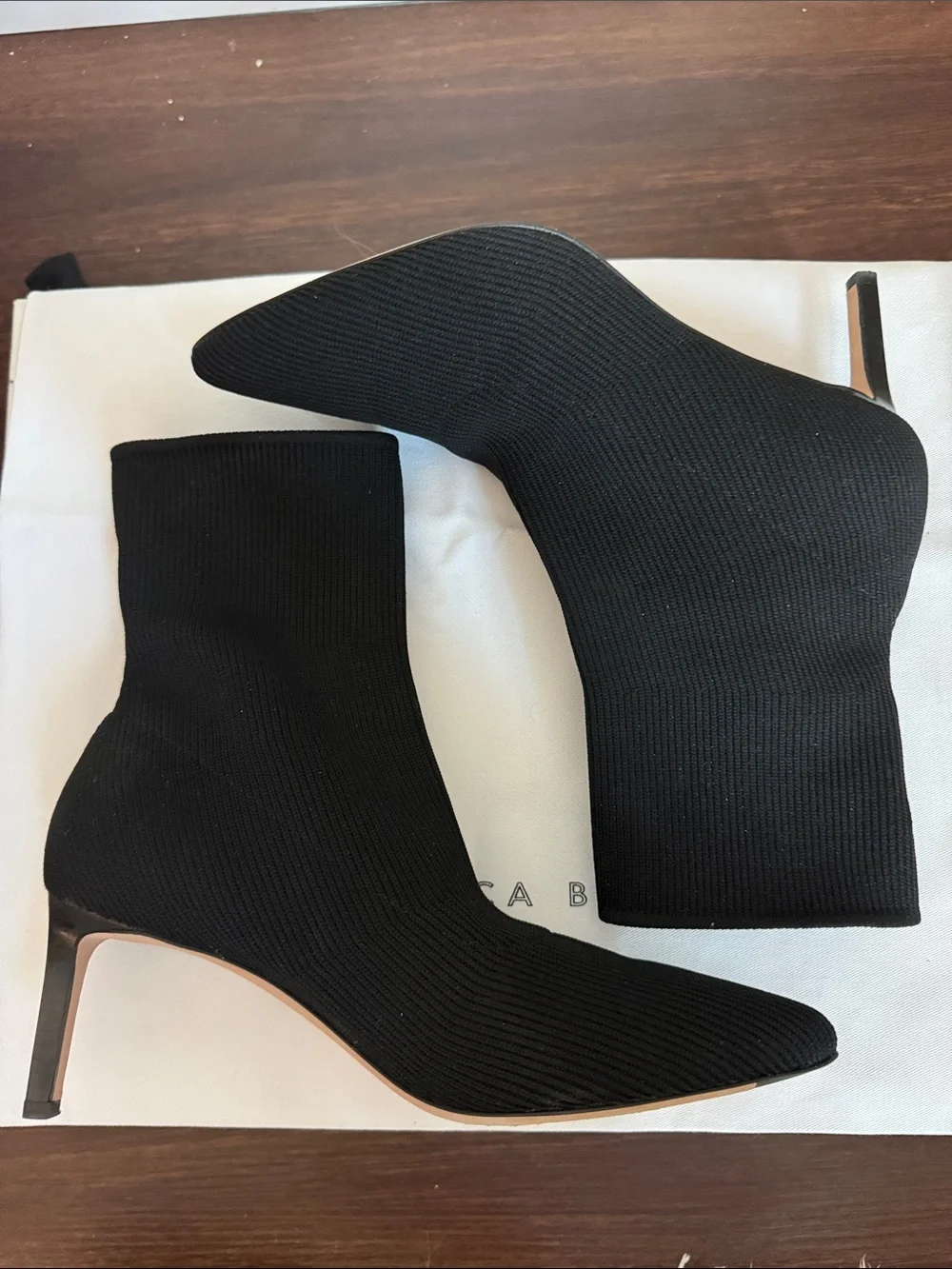 VERONICA BEARD Lakota Ankle Sock Boots Black Size 7.5